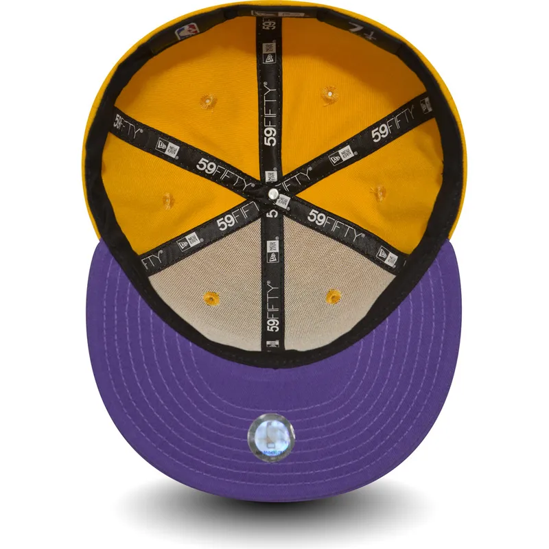 zolta-dopasowana-czapka-z-daszkiem-59fifty-essential-los-angeles-lakers-nba-new-era