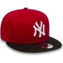 plaska-czapka-czerwona-z-regulacja-9fifty-cotton-block-new-york-yankees-mlb-new-era