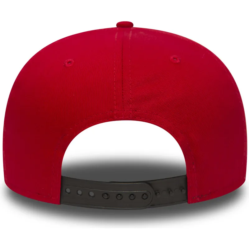 czapki-plana-czerwony-snapback-ajustable-9fifty-cotton-block-new-york-yankees-mlb-new-era