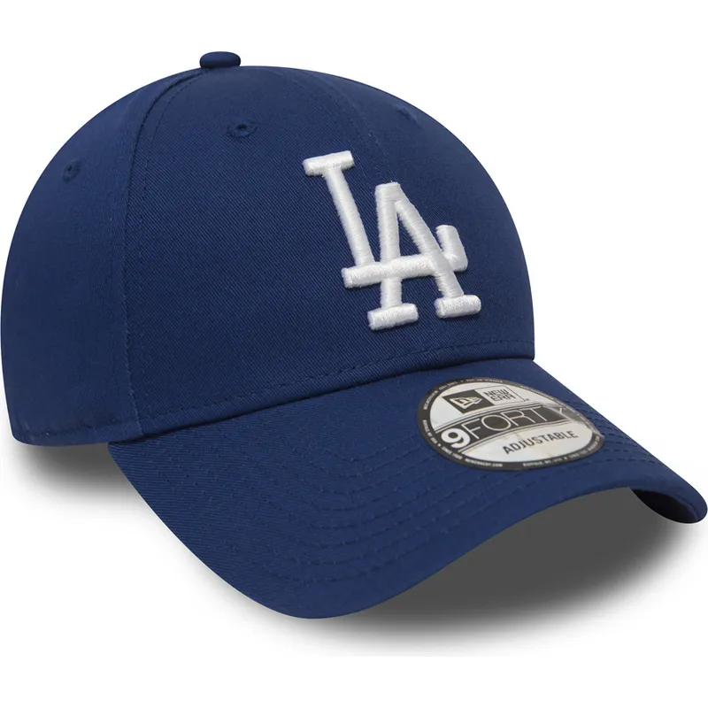 niebieska-regulowana-czapka-z-zakrzywionym-daszkiem-9forty-essential-los-angeles-dodgers-mlb-new-era