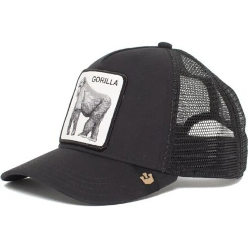 czapka-trucker-czarna-goryl-king-of-the-jungle-goorin-bros