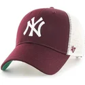 czapki-curva-czerwony-snapback-granate-new-york-yankees-mlb-47-brand