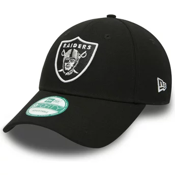 Wyginięta czapka czarna z regulacją 9FORTY The League Las Vegas Raiders NFL New Era