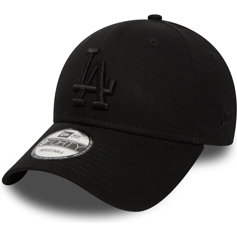 czapki-curva-czarny-tasma-regulowana-9forty-essential-los-angeles-dodgers-mlb-new-era