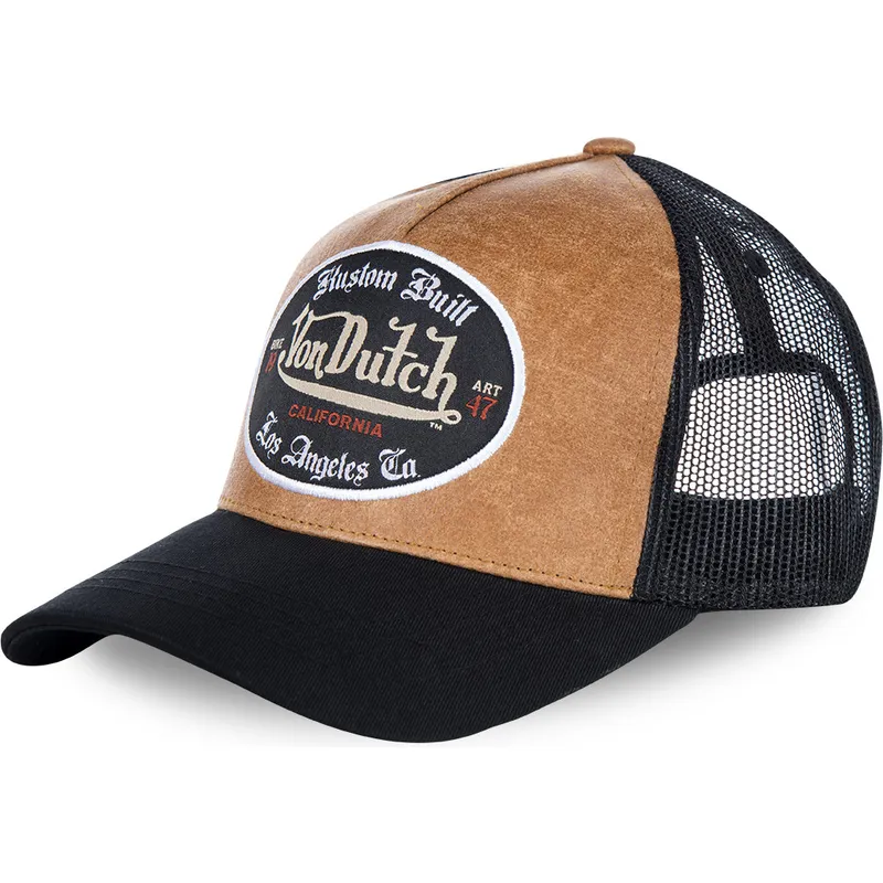 czapka-trucker-brazowo-czarna-grl-von-dutch
