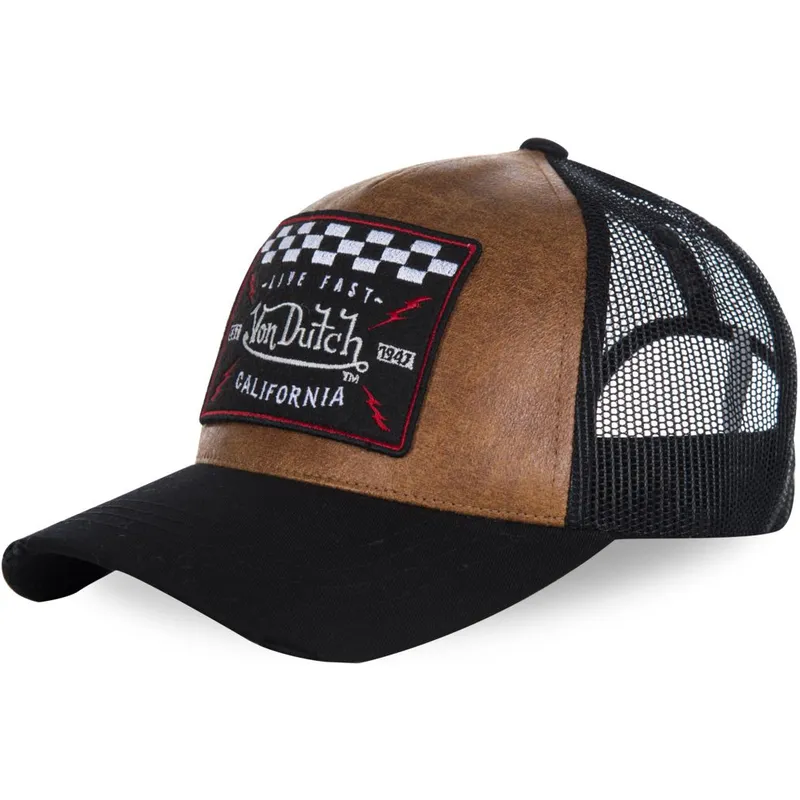 czapki-curva-brazowy-snapback-von-dutch