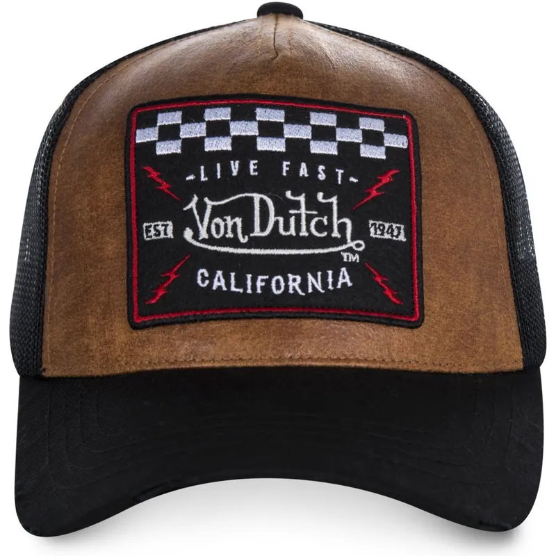 czapki-curva-brazowy-snapback-von-dutch