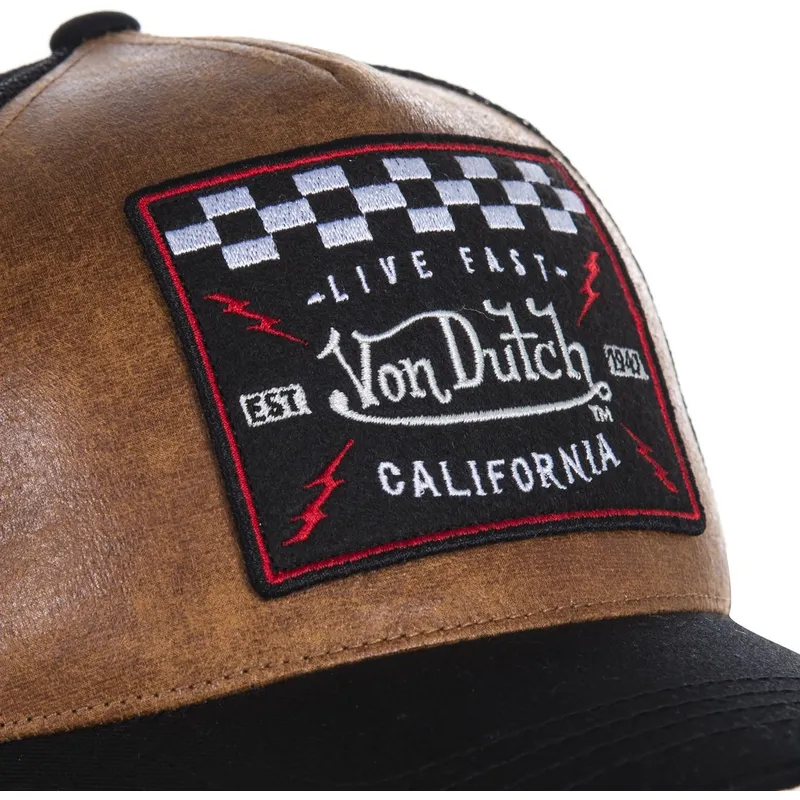 czapki-curva-brazowy-snapback-von-dutch