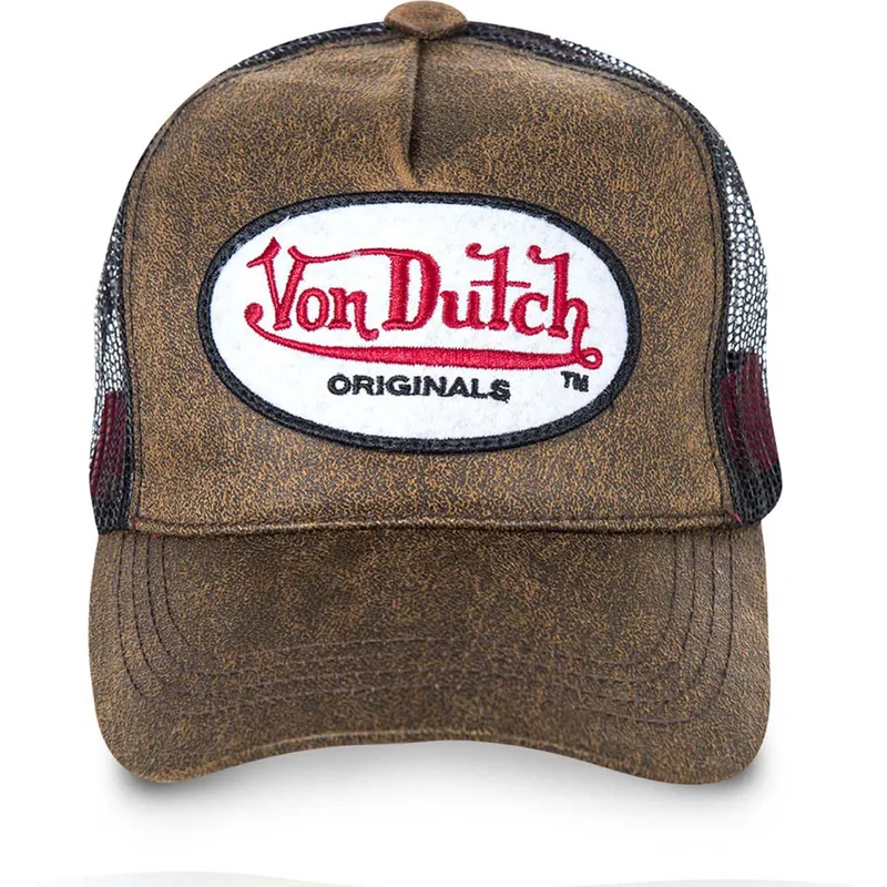czapki-curva-brazowy-snapback-von-dutch