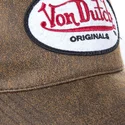 czapki-curva-brazowy-snapback-von-dutch