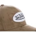 regulowana-brazowa-czapka-z-zakrzywionym-daszkiem-suede4-od-von-dutch