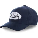czapka-z-zakrzywionym-daszkiem-granatowa-regulowana-suede8-od-von-dutch