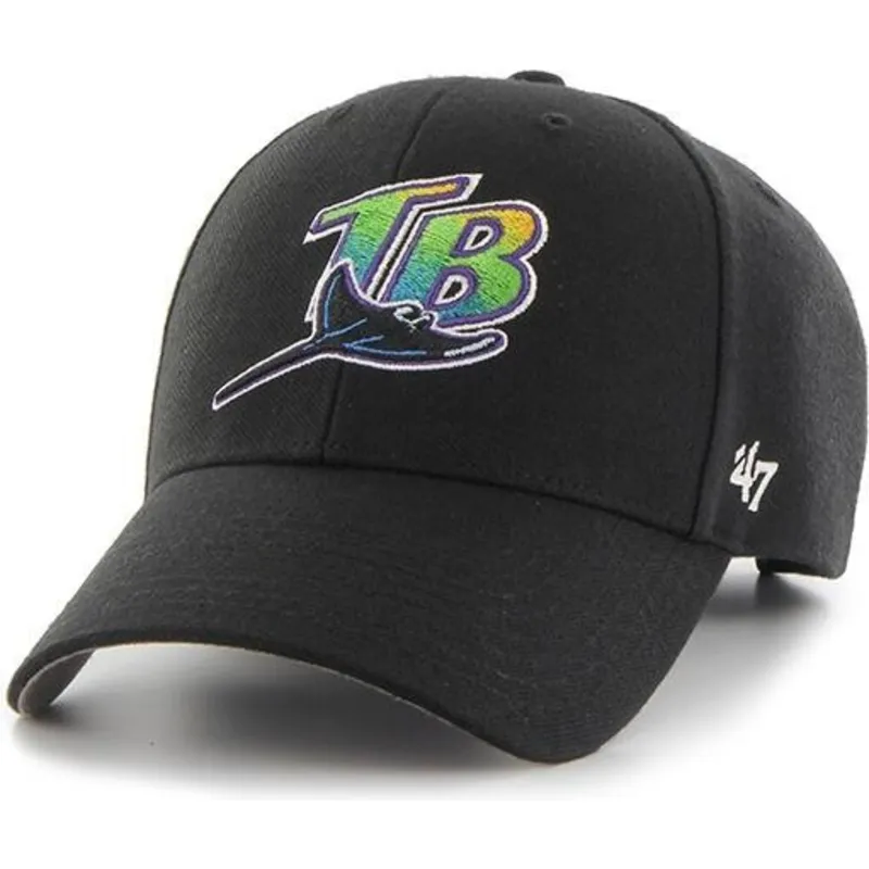 czapki-curva-czarny-tasma-regulowana-tampa-bay-rays-mlb-47-brand