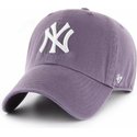 wyginieta-czapka-purpurowa-new-york-yankees-mlb-clean-up-47-brand