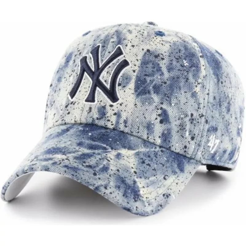 wyginieta-czapka-niebieska-z-logo-niebieska-new-york-yankees-mlb-clean-up-splat-47-brand