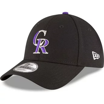 Wyginięta czapka czarna z regulacją 9FORTY The League Colorado Rockies MLB New Era