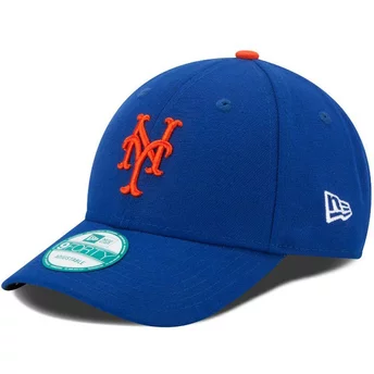 Wyginięta czapka niebieska z regulacją 9FORTY The League New York Mets MLB New Era