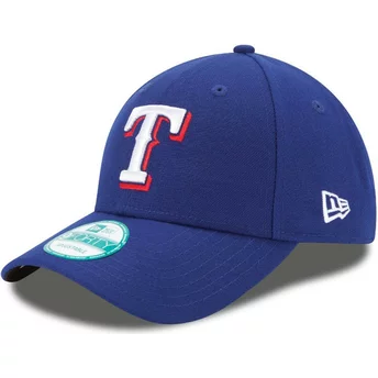 Wyginięta czapka niebieska z regulacją 9FORTY The League Texas Rangers MLB New Era