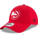 czapki-curva-czerwony-tasma-regulowana-9forty-the-league-atlanta-hawks-nba-new-era