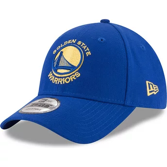 Wyginięta czapka niebieska z regulacją 9FORTY The League Golden State Warriors NBA New Era