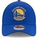 niebieska-zakrzywiona-czapka-regulowana-9forty-the-league-golden-state-warriors-nba-od-new-era