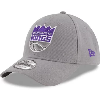 Wyginięta czapka szara z regulacją 9FORTY The League Sacramento Kings NBA New Era
