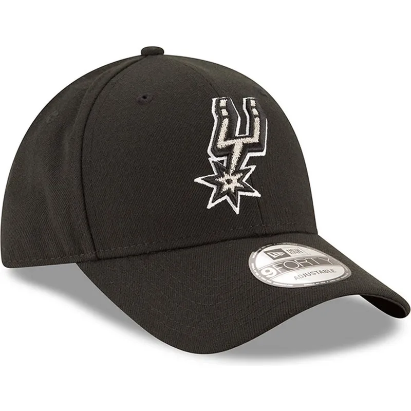 czarna-regulowana-czapka-z-zakrzywionym-daszkiem-9forty-the-league-san-antonio-spurs-nba-new-era