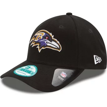 Wyginięta czapka czarna z regulacją 9FORTY The League Baltimore Ravens NFL New Era