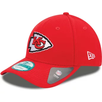 Wyginięta czapka czerwona z regulacją 9FORTY The League Kansas City Chiefs NFL New Era