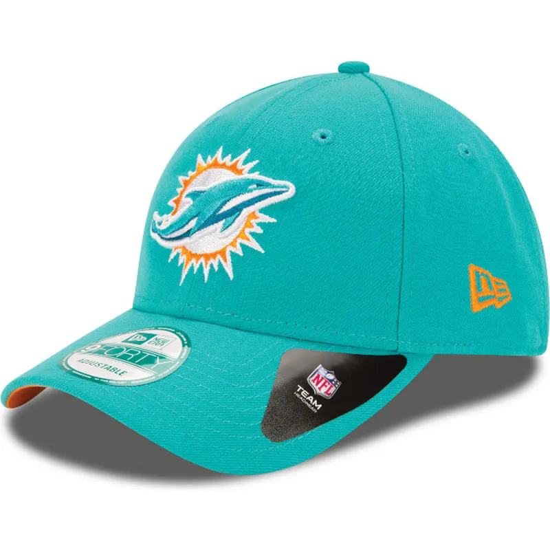 czapki-curva-niebieski-tasma-regulowana-9forty-team-miami-dolphins-nfl-new-era