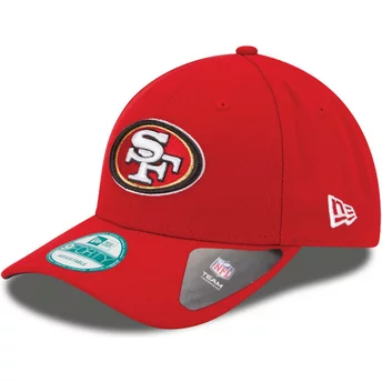 Wyginięta czapka czerwona z regulacją 9FORTY The League San Francisco 49ers NFL New Era