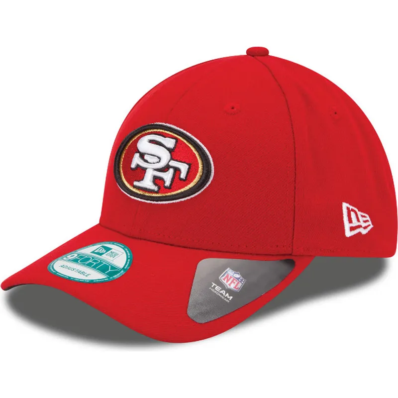 czapki-curva-czerwony-tasma-regulowana-9forty-the-league-san-francisco-49ers-nfl-new-era