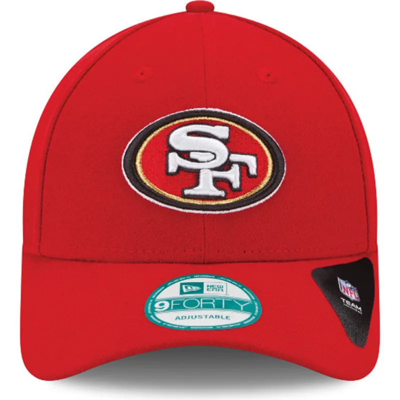 czapki-curva-czerwony-tasma-regulowana-9forty-the-league-san-francisco-49ers-nfl-new-era