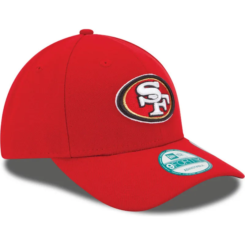 czapki-curva-czerwony-tasma-regulowana-9forty-the-league-san-francisco-49ers-nfl-new-era
