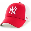 czapki-curva-czerwony-snapback-dla-dziecka-new-york-yankees-mlb-47-brand