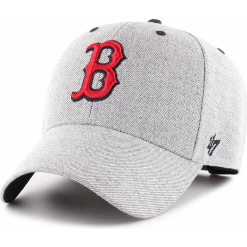 czapki-curva-szary-tasma-regulowana-boston-red-sox-mlb-47-brand