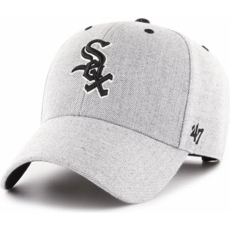 czapki-curva-szary-tasma-regulowana-chicago-white-sox-mlb-47-brand