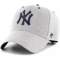 czapki-curva-szary-tasma-regulowana-new-york-yankees-mlb-47-brand