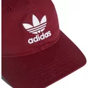 wyginieta-czapka-ciemno-czerwony-z-regulacja-trefoil-classic-adidas