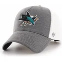 czapki-curva-szary-tasma-regulowana-san-jose-sharks-nhl-47-brand