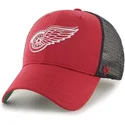 czapki-curva-czerwony-snapback-rejilla-detroit-red-wings-nhl-47-brand
