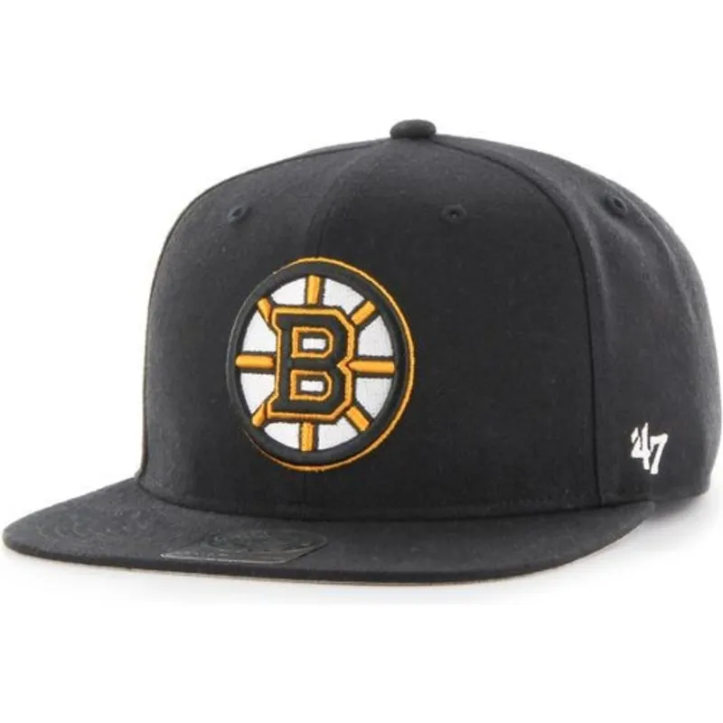 czapki-plana-czarny-snapback-boston-bruins-nhl-47-brand