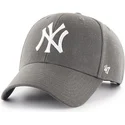 czapki-curva-szary-tasma-regulowana-piedra-new-york-yankees-mlb-47-brand