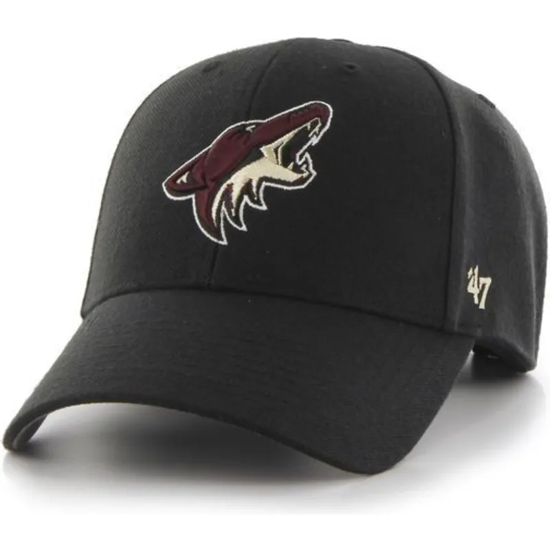 czapki-curva-czarny-tasma-regulowana-arizona-coyotes-nhl-47-brand
