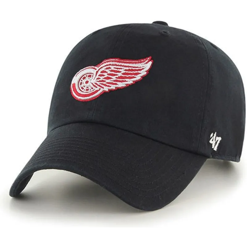 czapki-curva-czarny-tasma-regulowana-detroit-red-wings-nhl-47-brand czapki-curva-czarny-tasma-regulowana-detroit-red-wings-nhl-47-brand