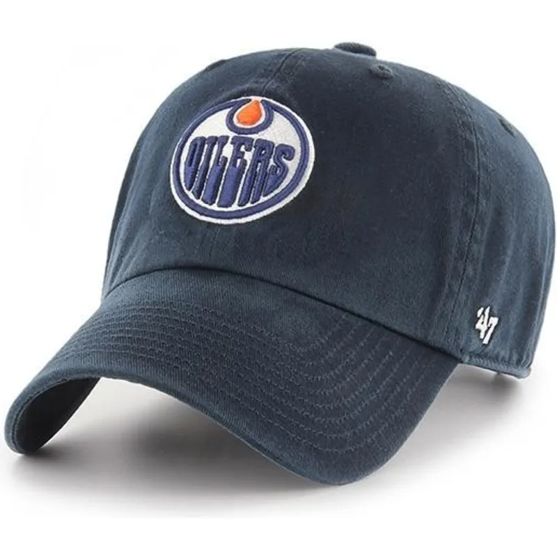 czapki-curva-granatowy-tasma-regulowana-edmonton-oilers-nhl-47-brand