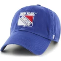 wyginieta-czapka-niebieska-new-york-rangers-nhl-clean-up-47-brand