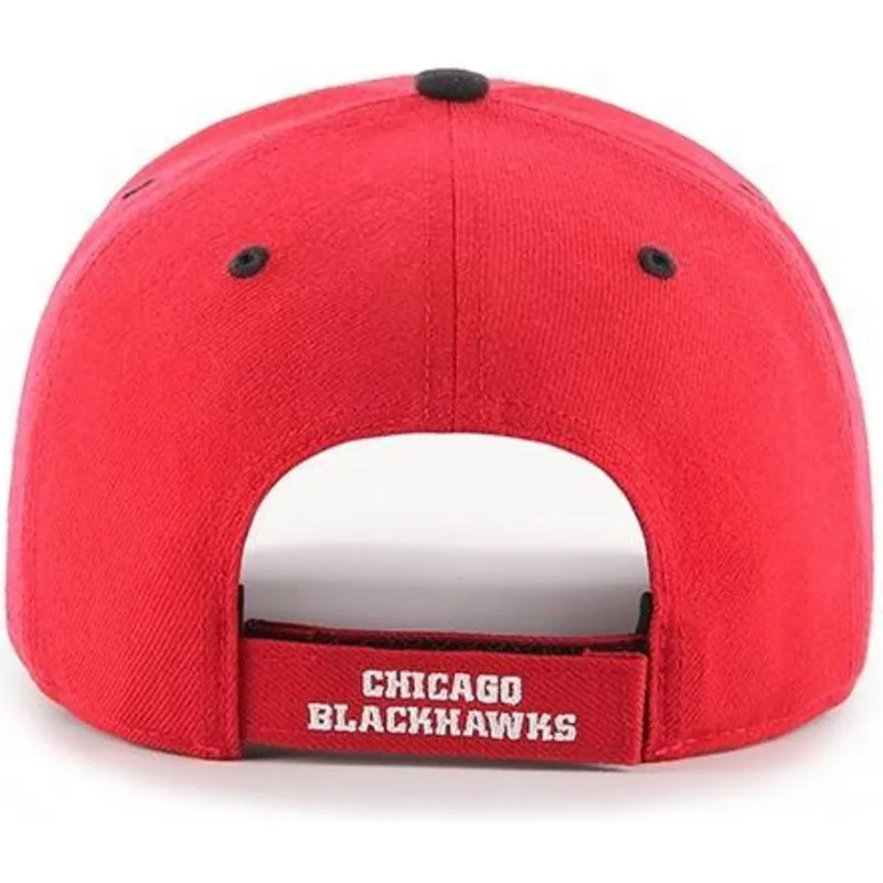 czapki-curva-czerwony-tasma-regulowana-chicago-blackhawks-nhl-47-brand