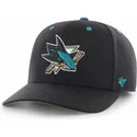 czapki-curva-czarny-tasma-regulowana-san-jose-sharks-nhl-47-brand