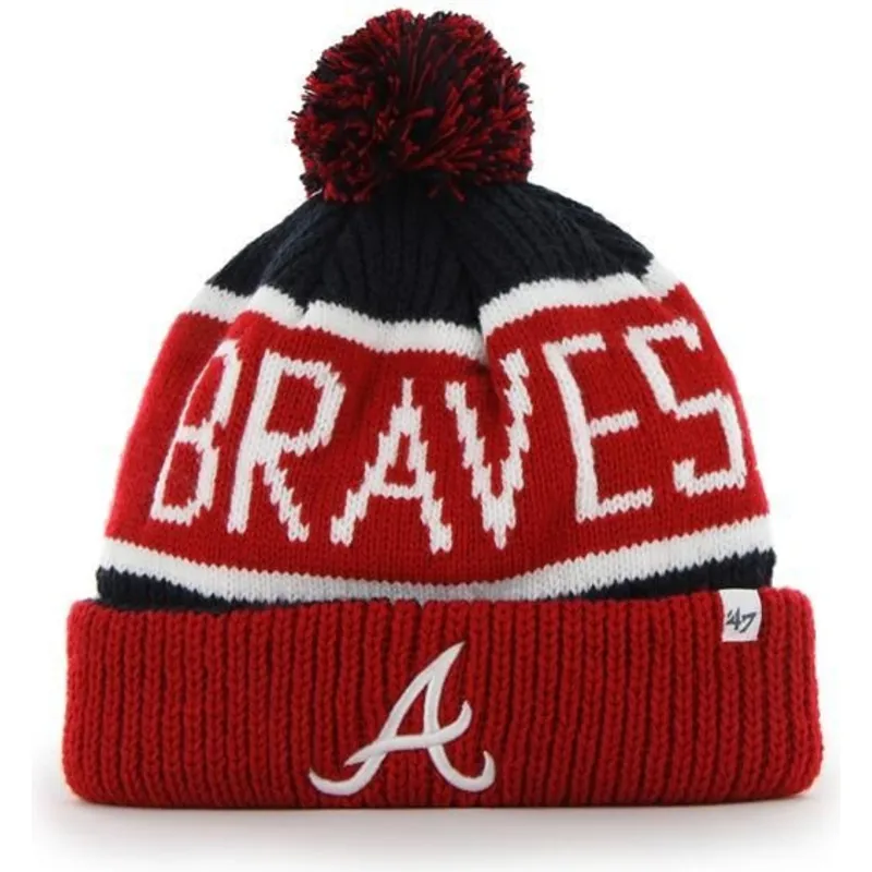 czapki-pompon-czerwony-atlanta-braves-mlb-47-brand czapki-pompon-czerwony-atlanta-braves-mlb-47-brand